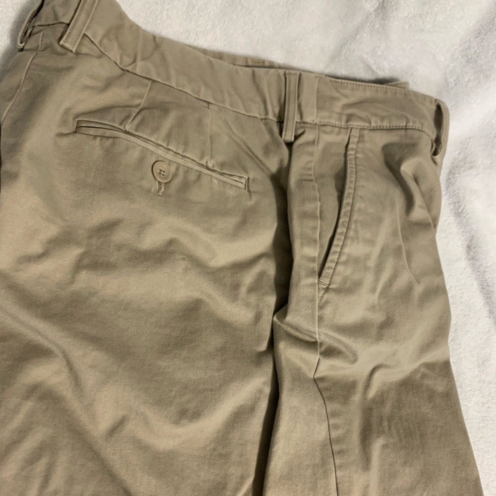 Khaki‎ Straight Leg Chino Pants Womens 14 casual slacks Business Casual Straight - Picture 13 of 13
